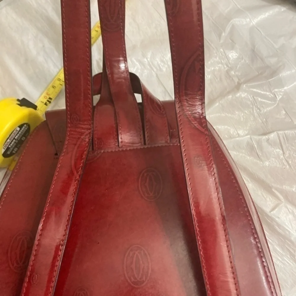 Cartier birthday burgandy vintage backpack